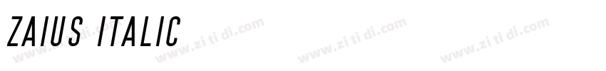Zaius Italic字体转换